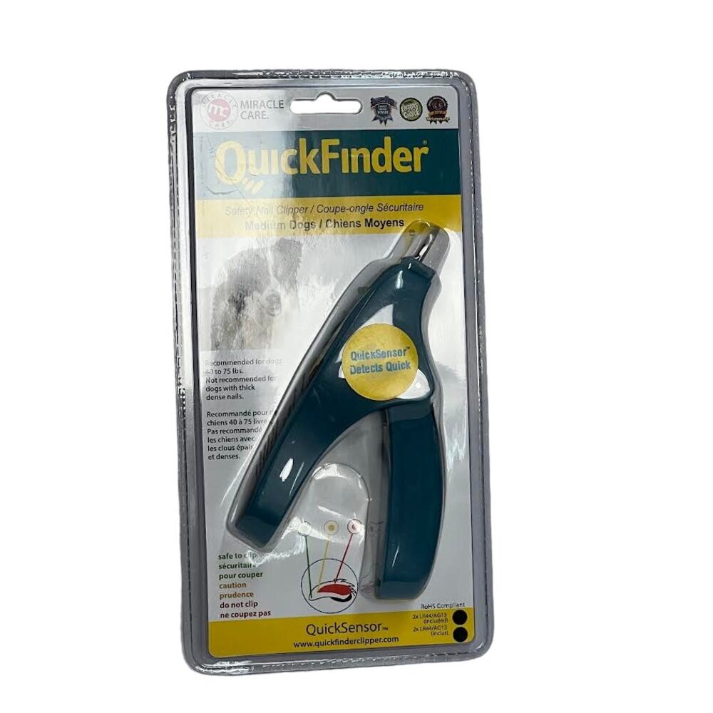 NEW! Miracle Corp Quickfinder Clipper For Medium Dogs‎ Blue